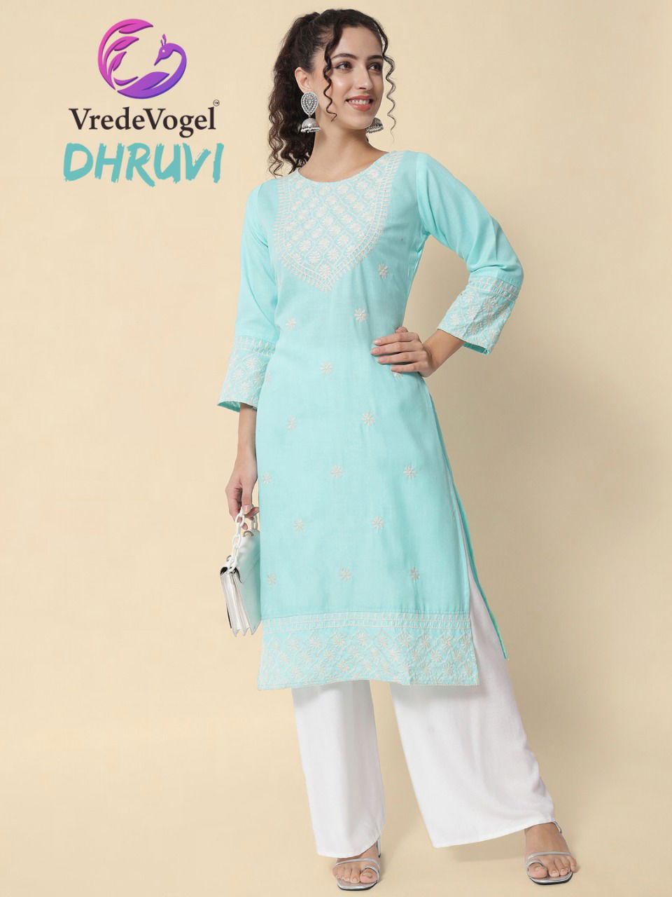 Vredevogel Dhruvi Fancy Wear Latest Designer Cotton Kurti Collection